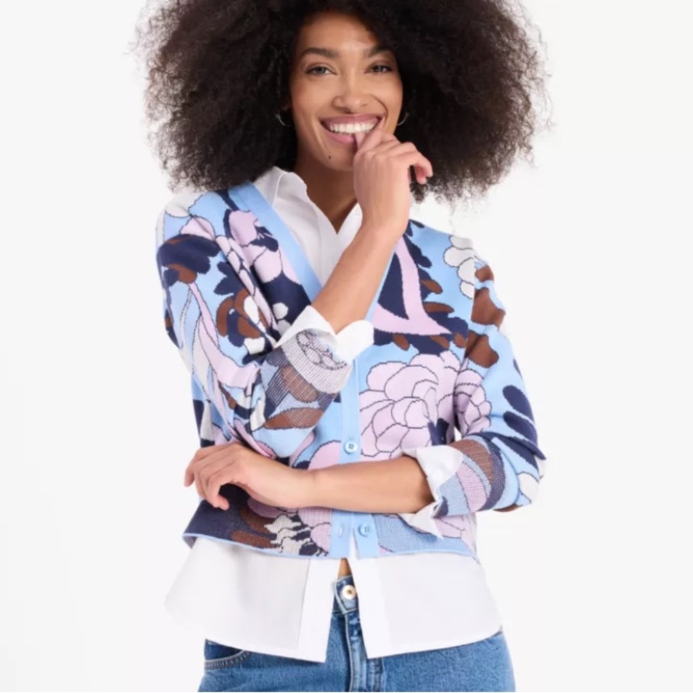 Kate Spade autumn paisly cardigan